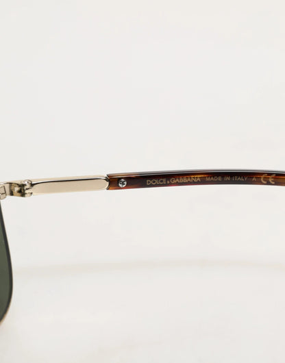 Dolce & Gabbana DG2125 Silver Frame Aviator Shades Eyewear Sunglasses by Dolce & Gabbana