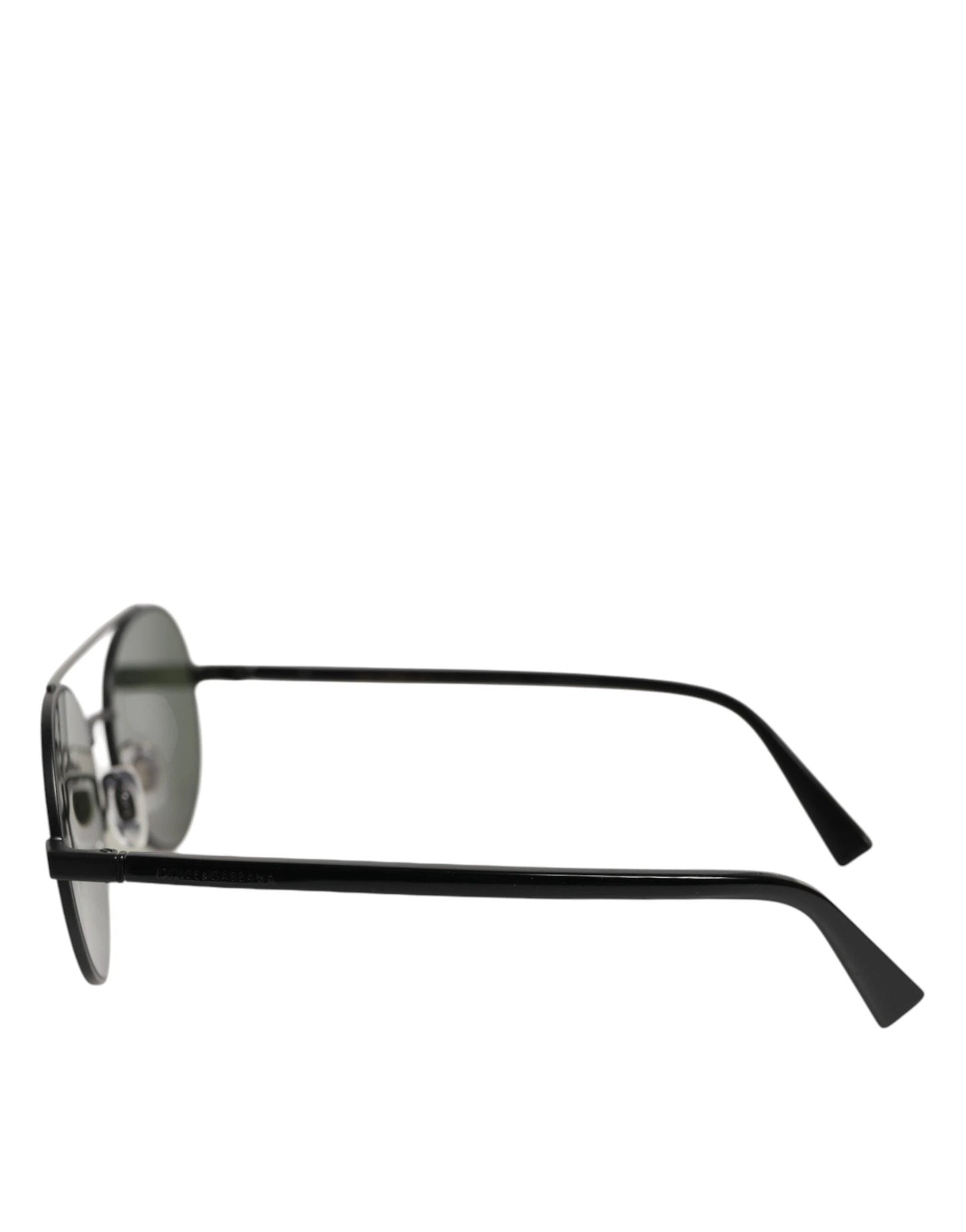 Dolce & Gabbana Matte Black Steel Frame Gray Lens Sunglasses by Dolce & Gabbana