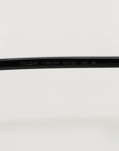 Dolce & Gabbana Matte Black Steel Frame Gray Lens Sunglasses by Dolce & Gabbana