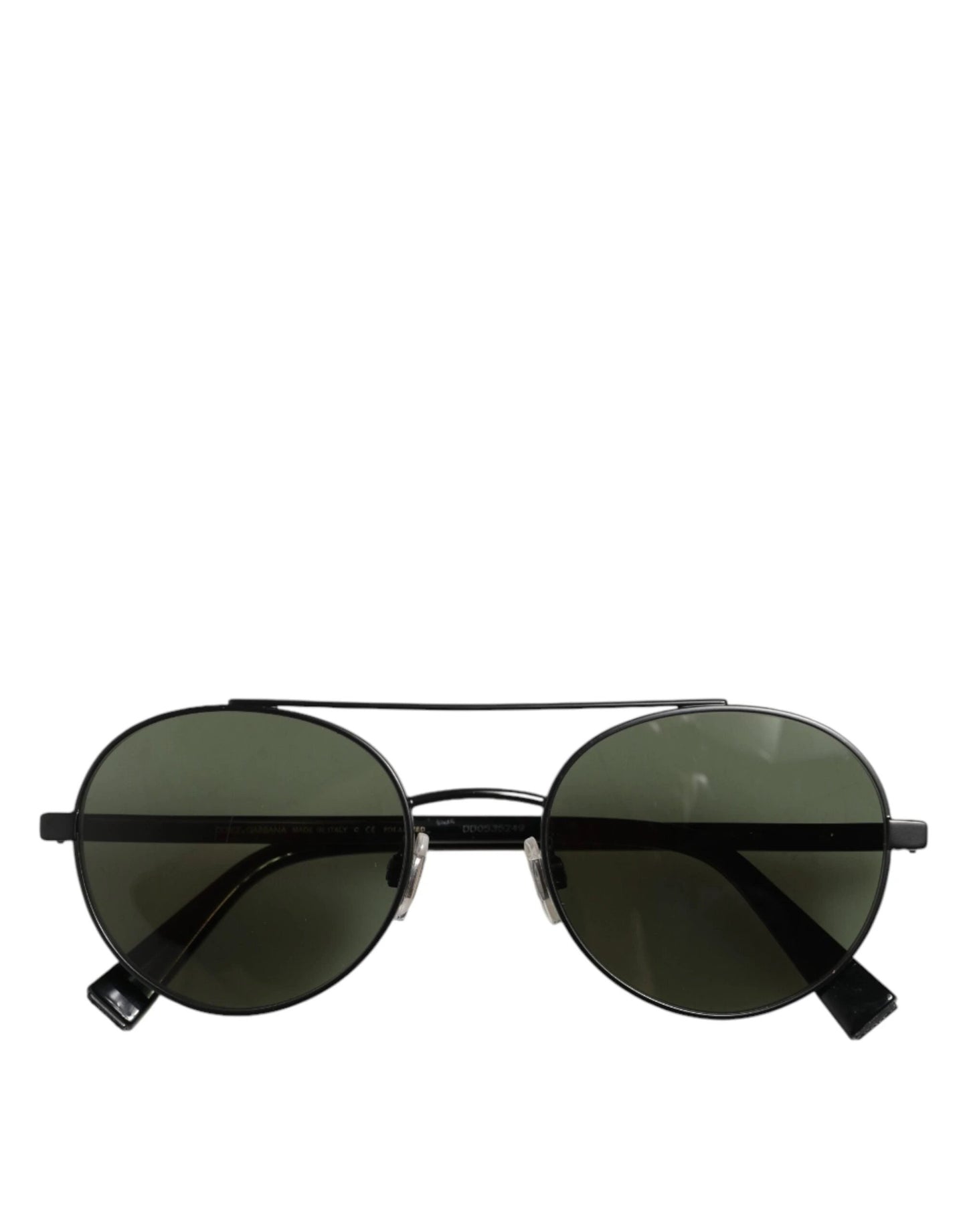 Dolce & Gabbana Matte Black Steel Frame Gray Lens Sunglasses by Dolce & Gabbana