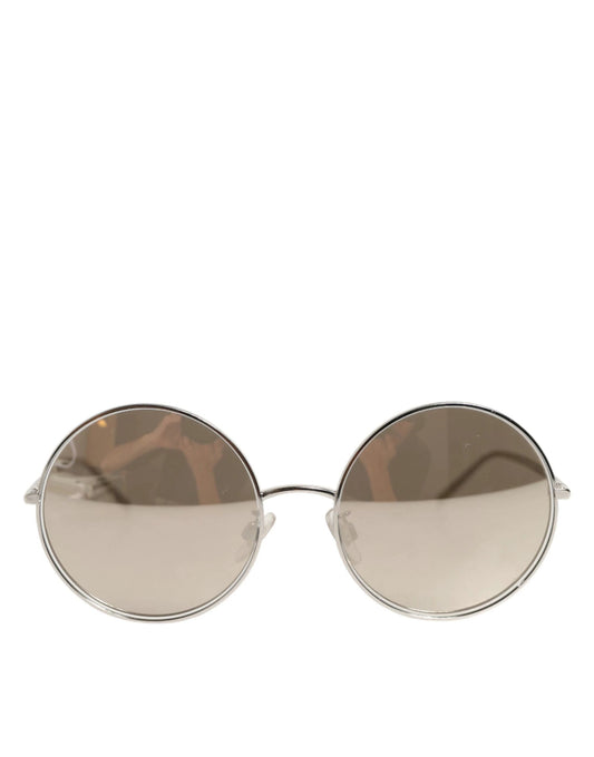 Dolce & Gabbana DG2215K Silver Metal Round Shades Eyewear Sunglasses by Dolce & Gabbana