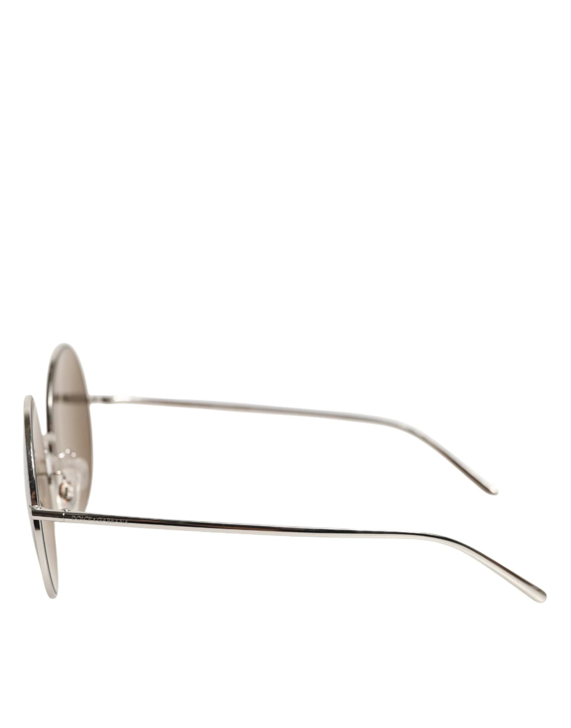 Dolce & Gabbana DG2215K Silver Metal Round Shades Eyewear Sunglasses by Dolce & Gabbana