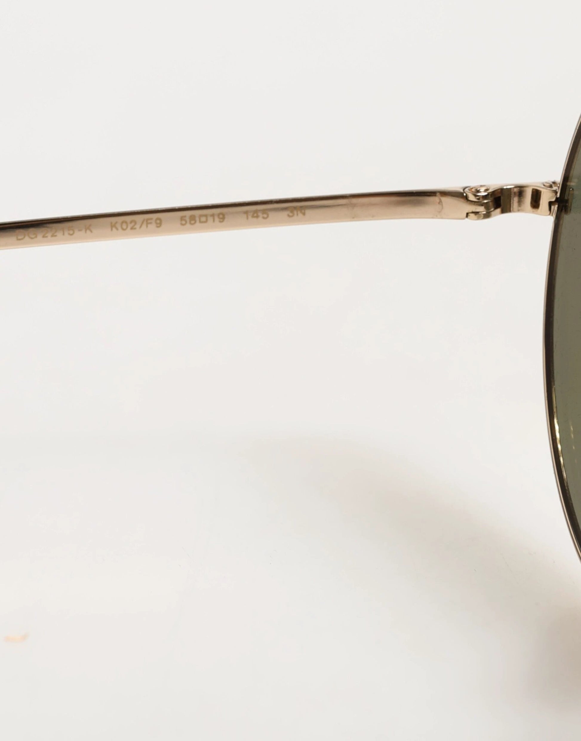 Dolce & Gabbana Gold Metal Round Shades Eyewear Sunglasses by Dolce & Gabbana
