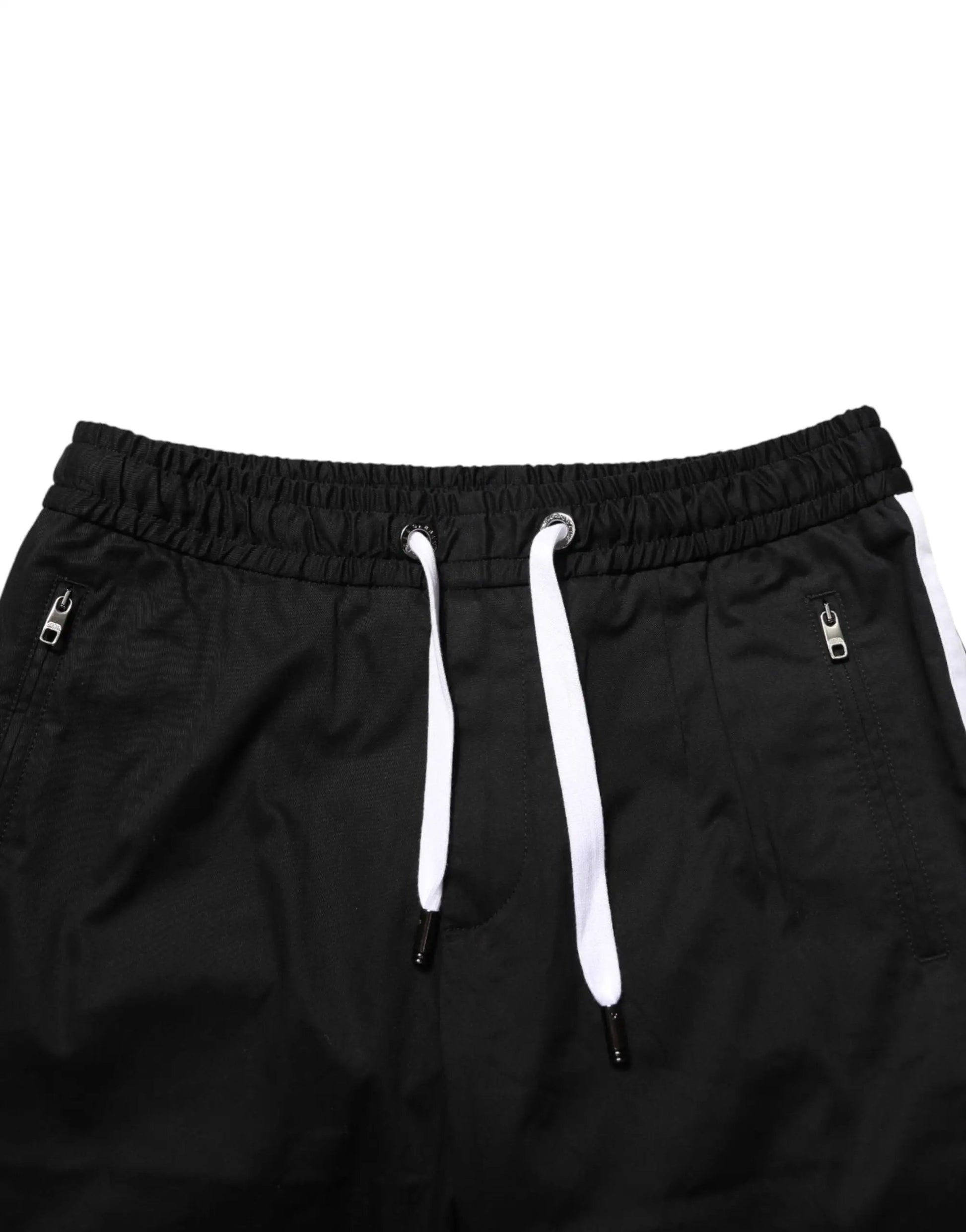 Dolce & Gabbana Black Cotton Stretch Men Bermuda Shorts by Dolce & Gabbana