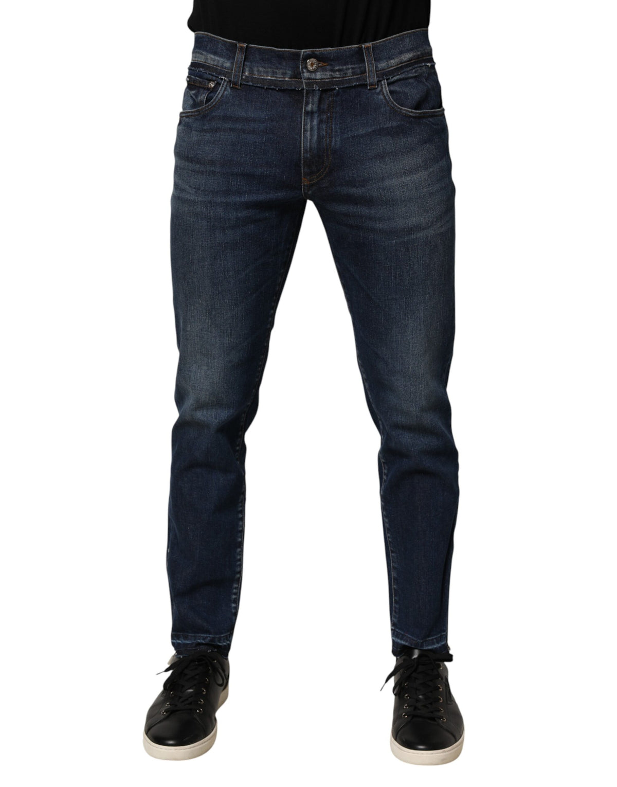 Jean Dolce & Gabbana homme skinny en coton stretch bleu – PAN76834