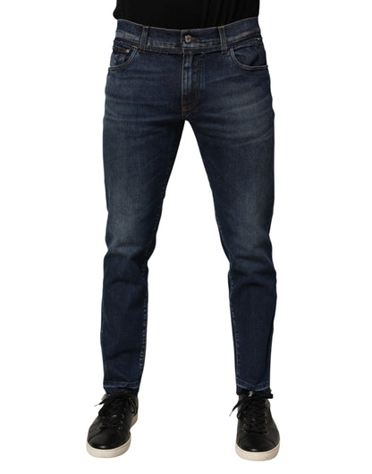 Jean Dolce & Gabbana homme skinny en coton stretch bleu – PAN76834