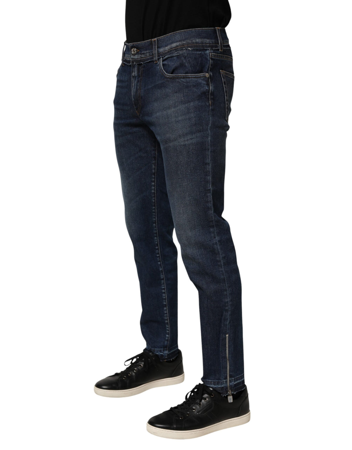 Jean Dolce & Gabbana homme skinny en coton stretch bleu – PAN76834