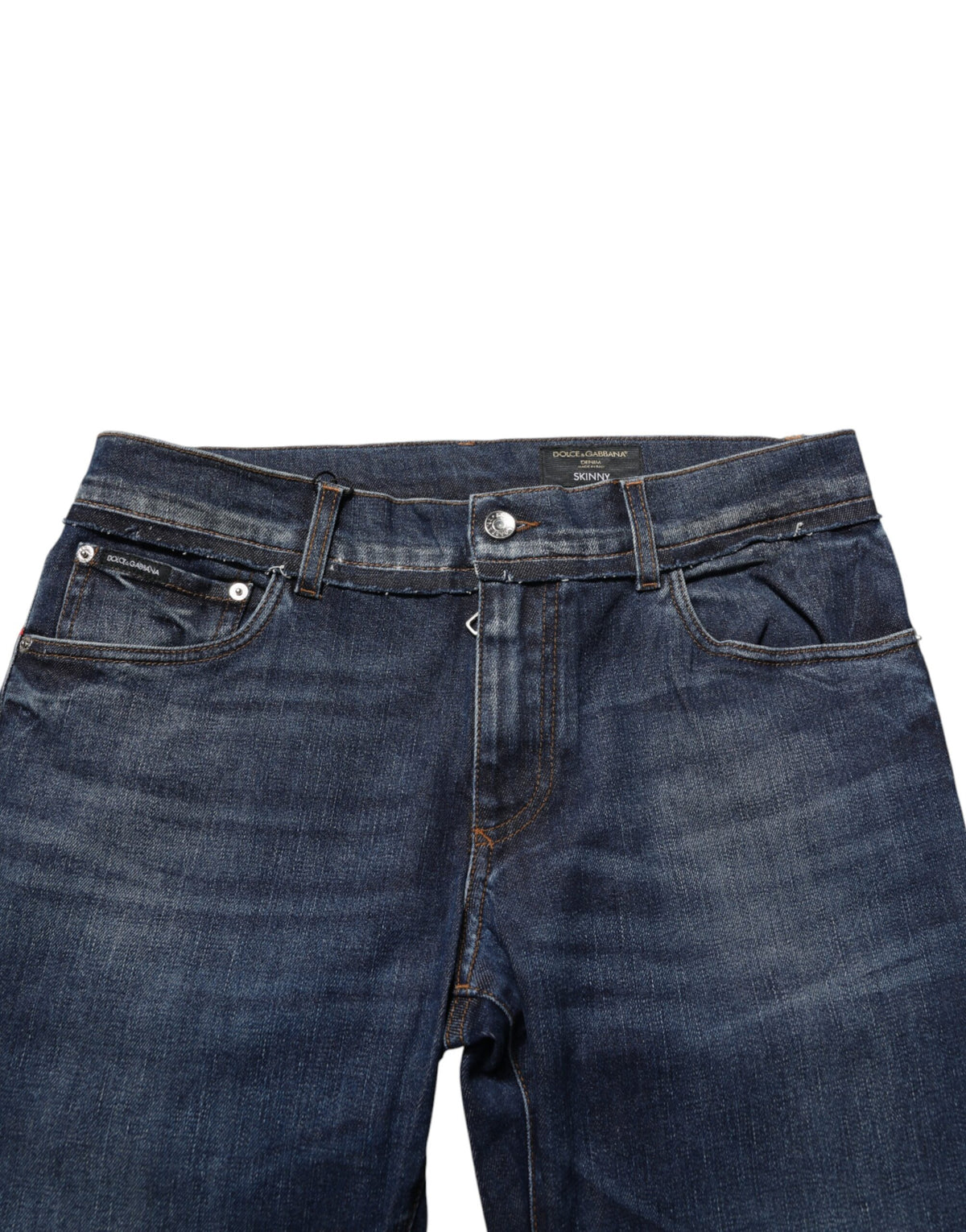 Jean Dolce & Gabbana homme skinny en coton stretch bleu – PAN76834
