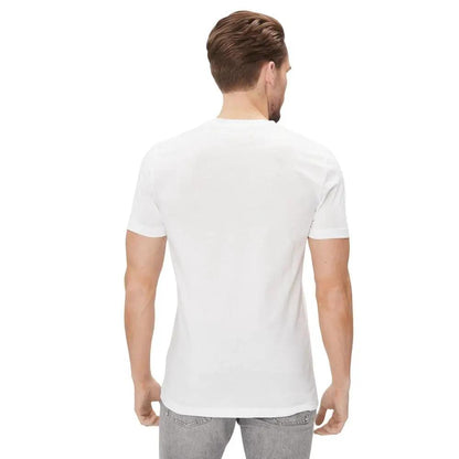 Calvin Klein Jeans White Cotton T-Shirt by Calvin Klein Jeans