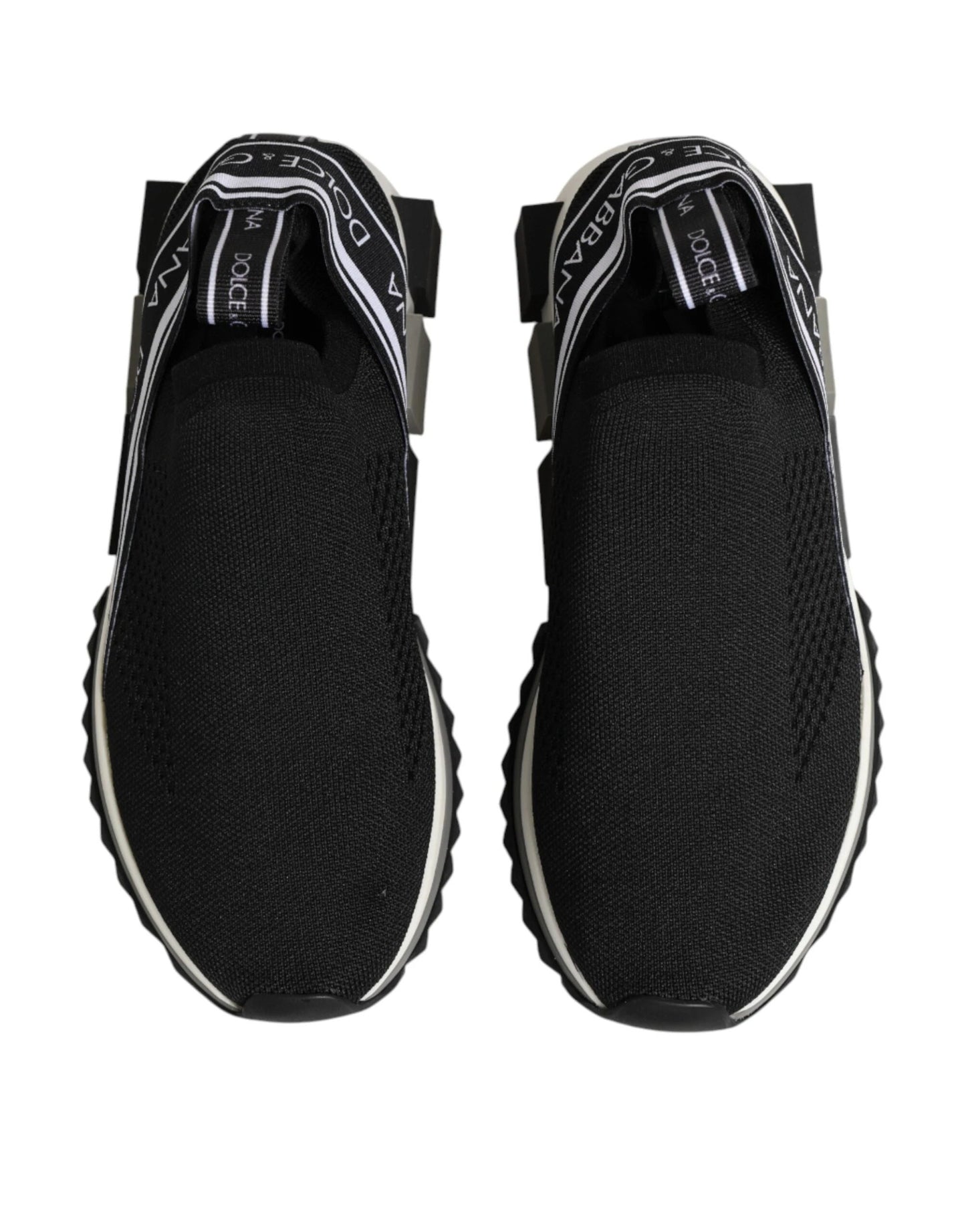 Dolce & Gabbana Black Slip On Sorrento Low Top Sneakers Shoes