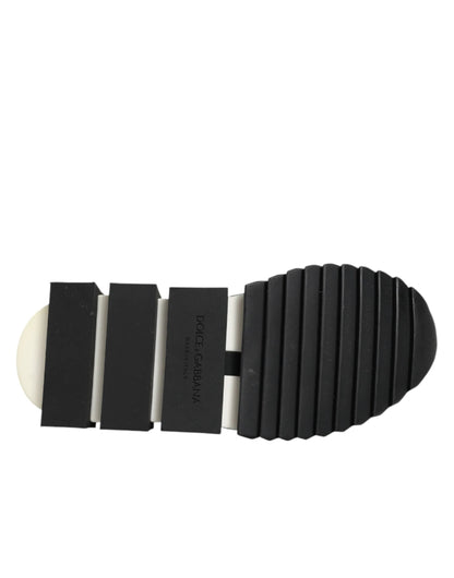 Dolce & Gabbana Pink Floral Sorrento Low Top Sneakers Shoes by Dolce & Gabbana