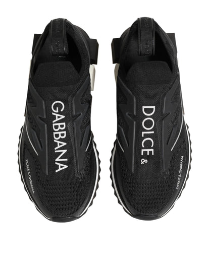 Dolce & Gabbana Black SORRENTO Sport Stretch Sneakers Shoes