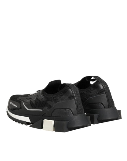 Dolce & Gabbana Black SORRENTO Sport Stretch Sneakers Shoes