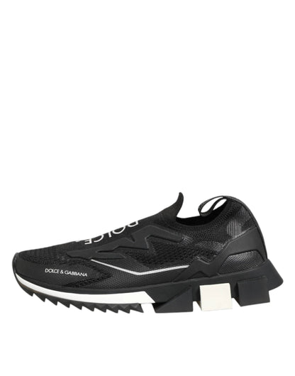 Dolce & Gabbana Black SORRENTO Sport Stretch Sneakers Shoes