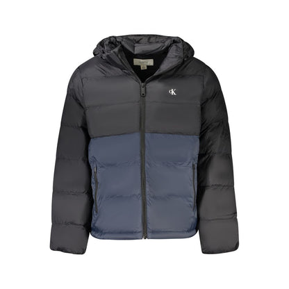 Veste coupe-vent Calvin Klein homme à capuche en polyamide noir – CA-40573