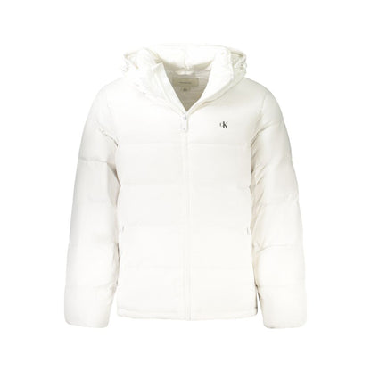 Veste coupe-vent Calvin Klein homme en nylon recyclé blanc – CA-40576