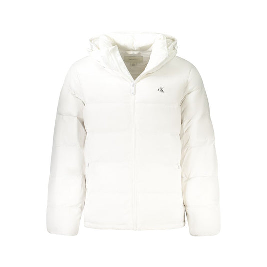Veste coupe-vent Calvin Klein homme en nylon recyclé blanc – CA-40576