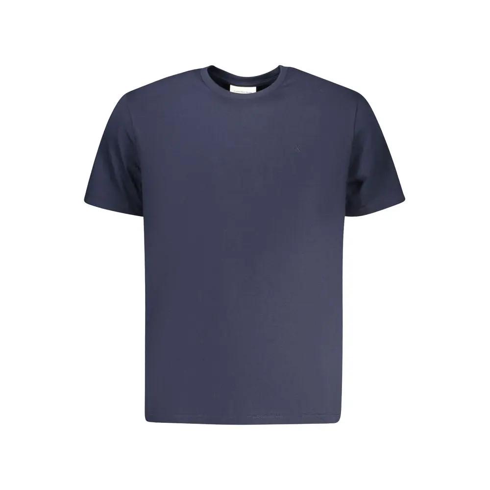 Calvin Klein Blue Cotton Men's T-Shirt by Calvin Klein