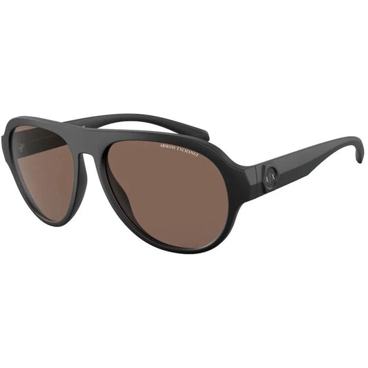 Armani Exchange Brown Acetate Sunglasses by Armani Exchange