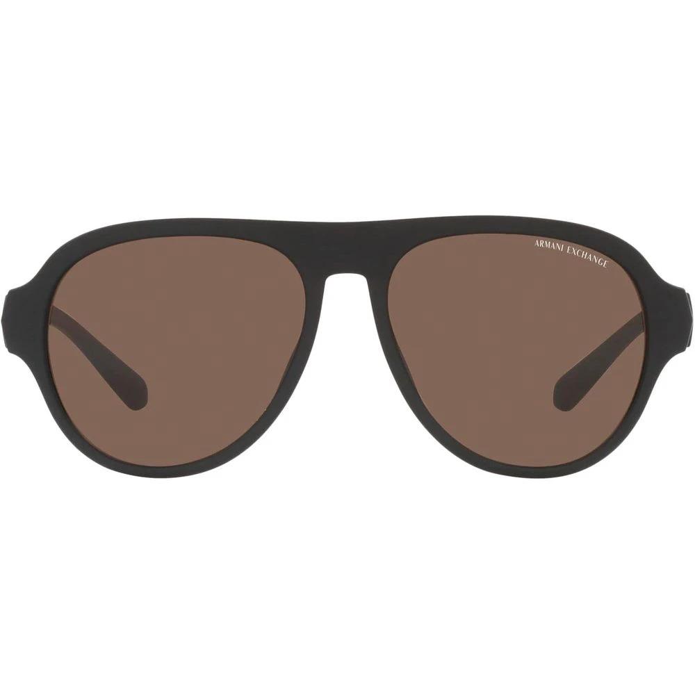Armani Exchange Brown Acetate Sunglasses by Armani Exchange