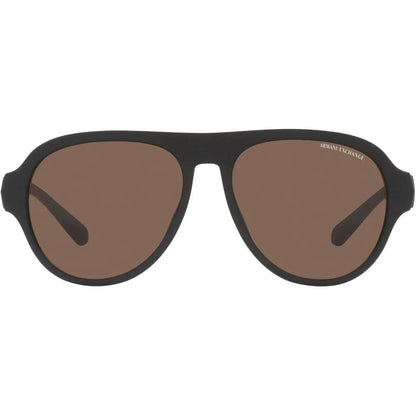Armani Exchange Brown Acetate Sunglasses by Armani Exchange