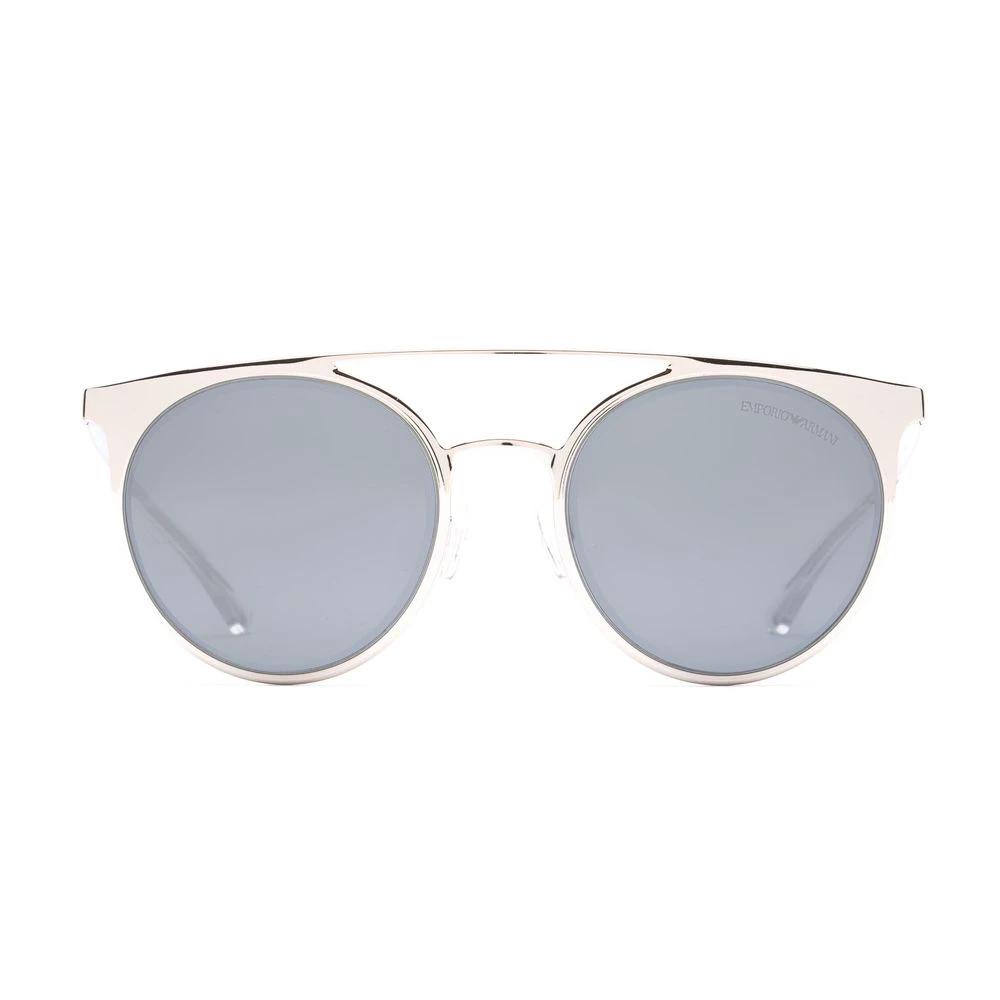 Emporio Armani Gray Metal Sunglasses by Emporio Armani