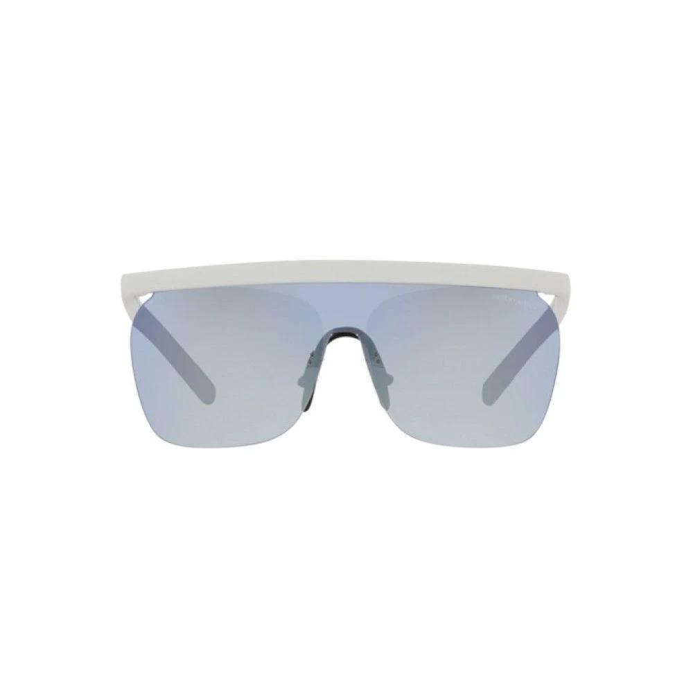 Giorgio Armani White Acetate Sunglasses by Giorgio Armani