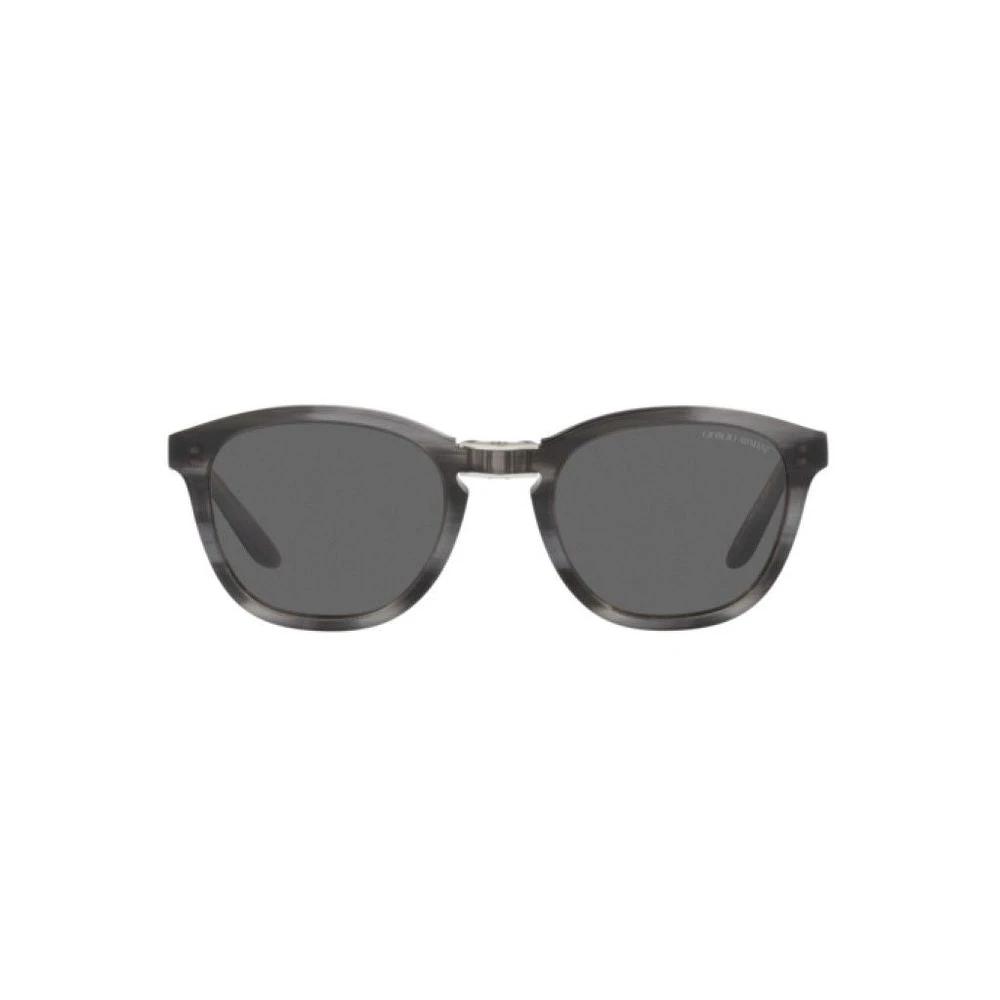 Giorgio Armani Gray Acetate Sunglasses by Giorgio Armani