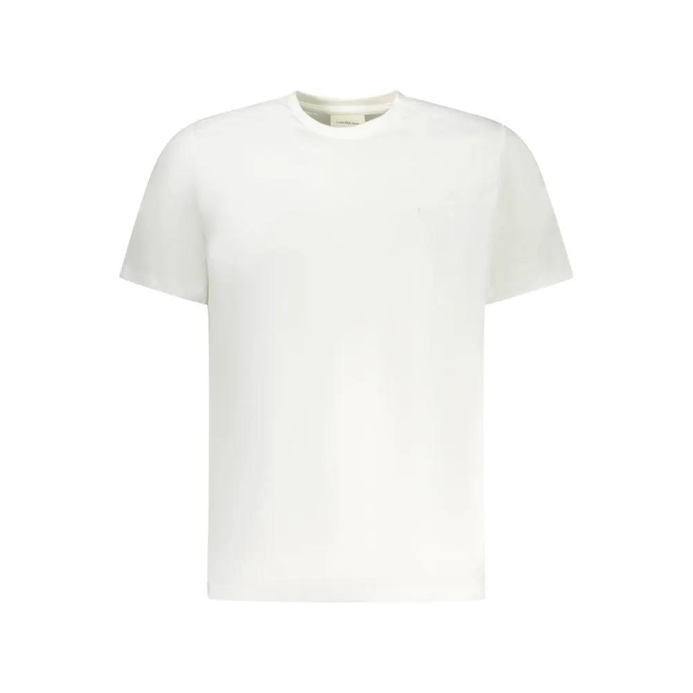 Calvin Klein Bianco Cotton Men T-Shirt by Calvin Klein