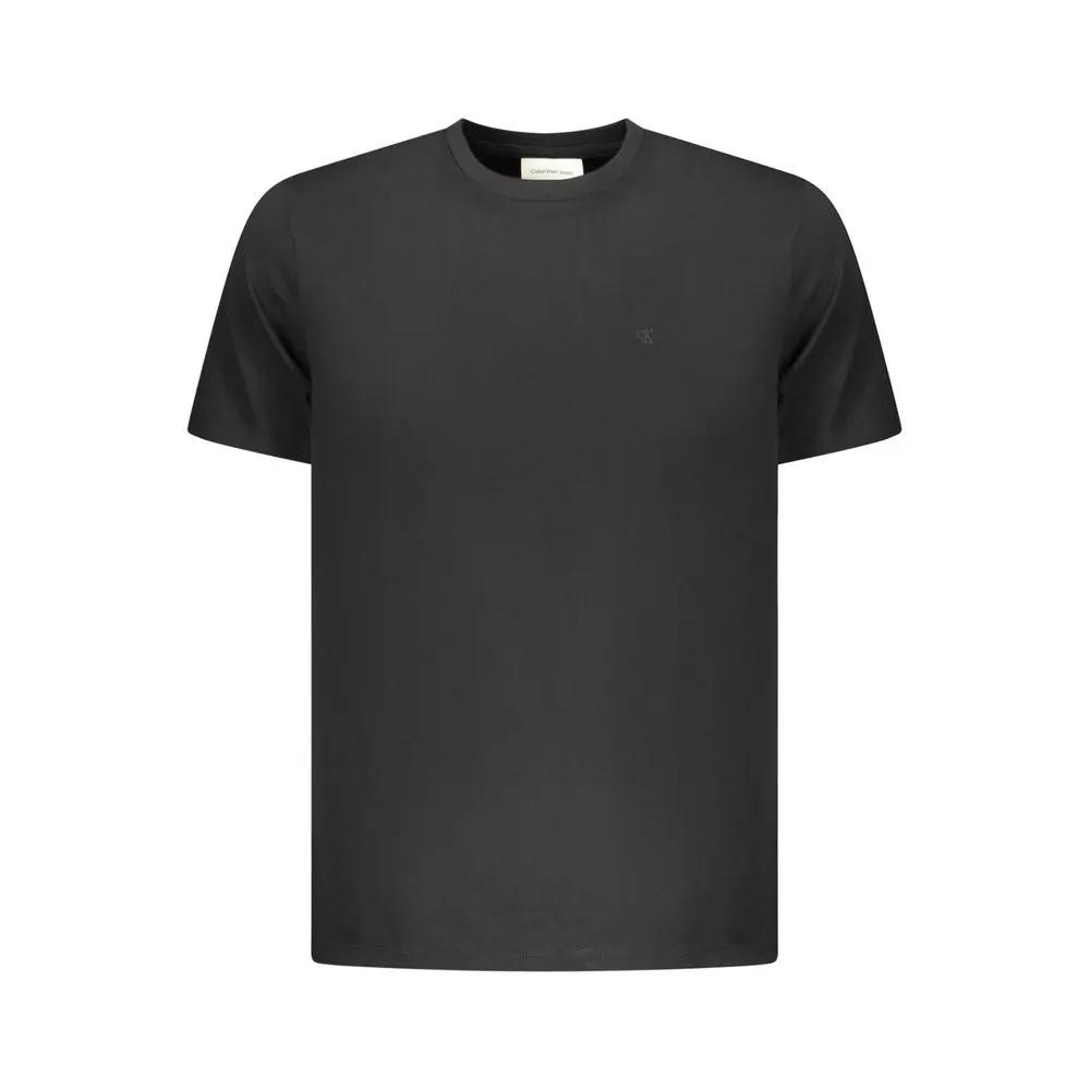 Calvin Klein Black Cotton Men T-Shirt by Calvin Klein