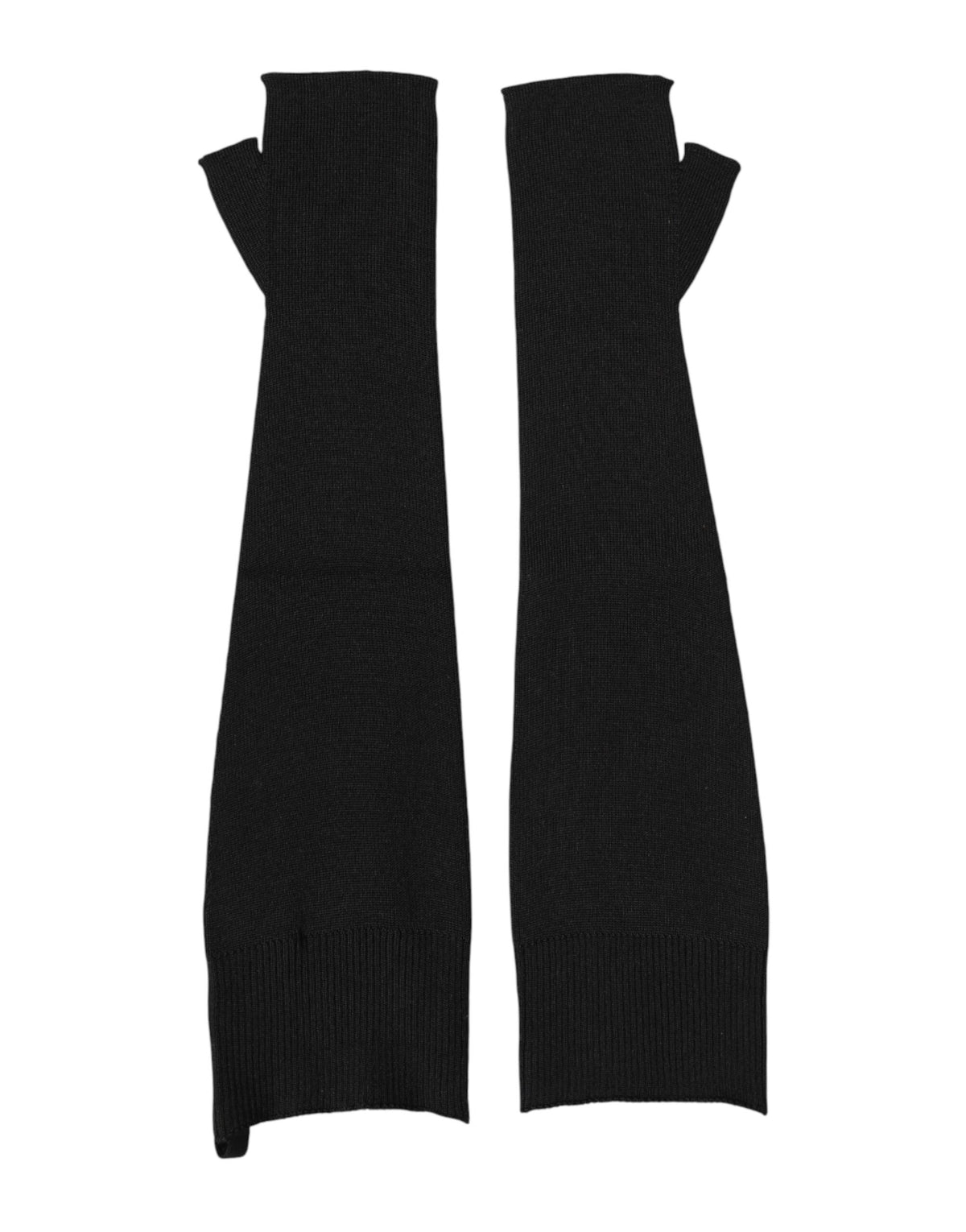 Mitaines Dolce & Gabbana homme en laine vierge tricotée noire – LB30231