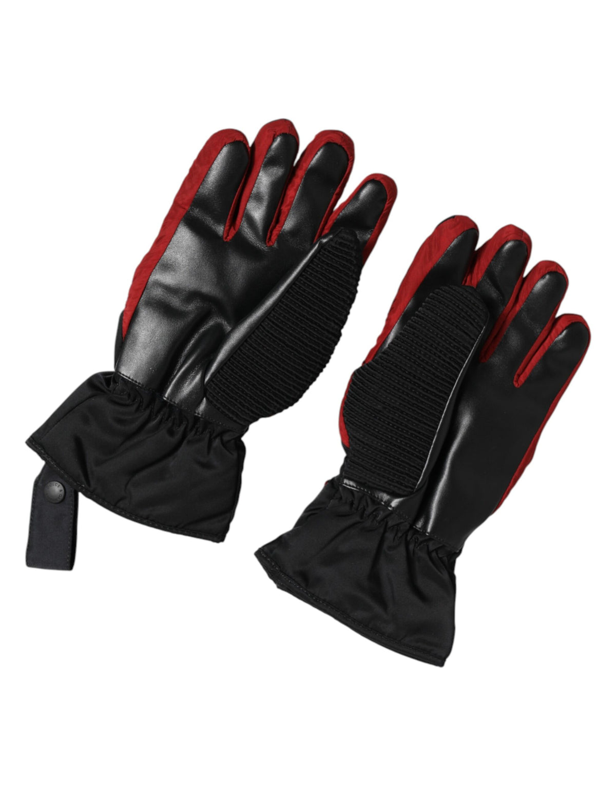 Gants Dolce & Gabbana homme en nylon noir et rouge – LB30366