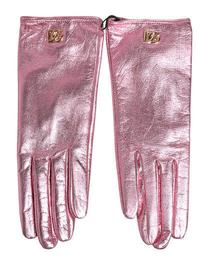 Gants Dolce & Gabbana femme courts logo DG roses – LB30297