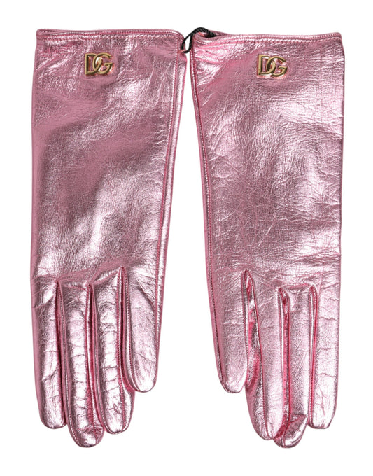 Gants Dolce & Gabbana femme courts logo DG roses – LB30297