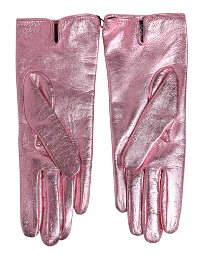 Gants Dolce & Gabbana femme courts logo DG roses – LB30297