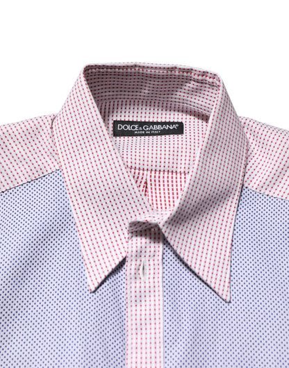 Chemise à carreaux Dolce & Gabbana en coton multicolore – TSH91441