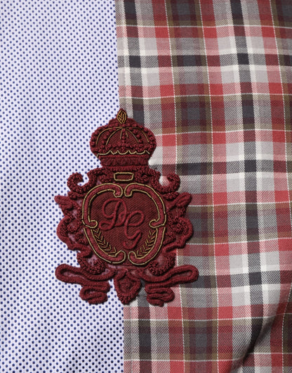 Chemise à carreaux Dolce & Gabbana en coton multicolore – TSH91441