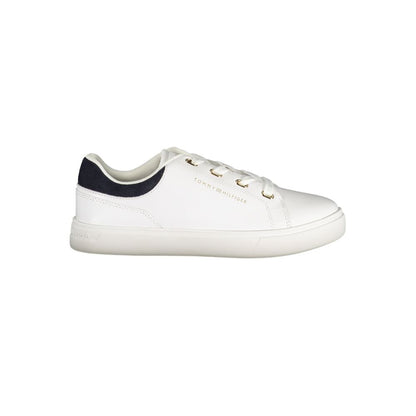Tommy Hilfiger Bianco Polyurethane Women Sneaker