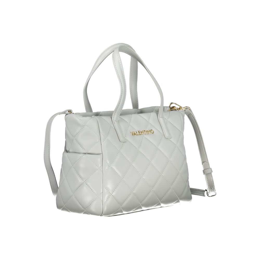 Valentino Gray Polyurethane Women's Bag – Sac Femme Multi-Poches Gris