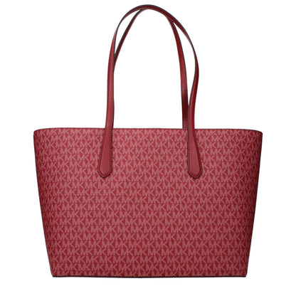 Michael Kors Red Fabric Shoulder Bag