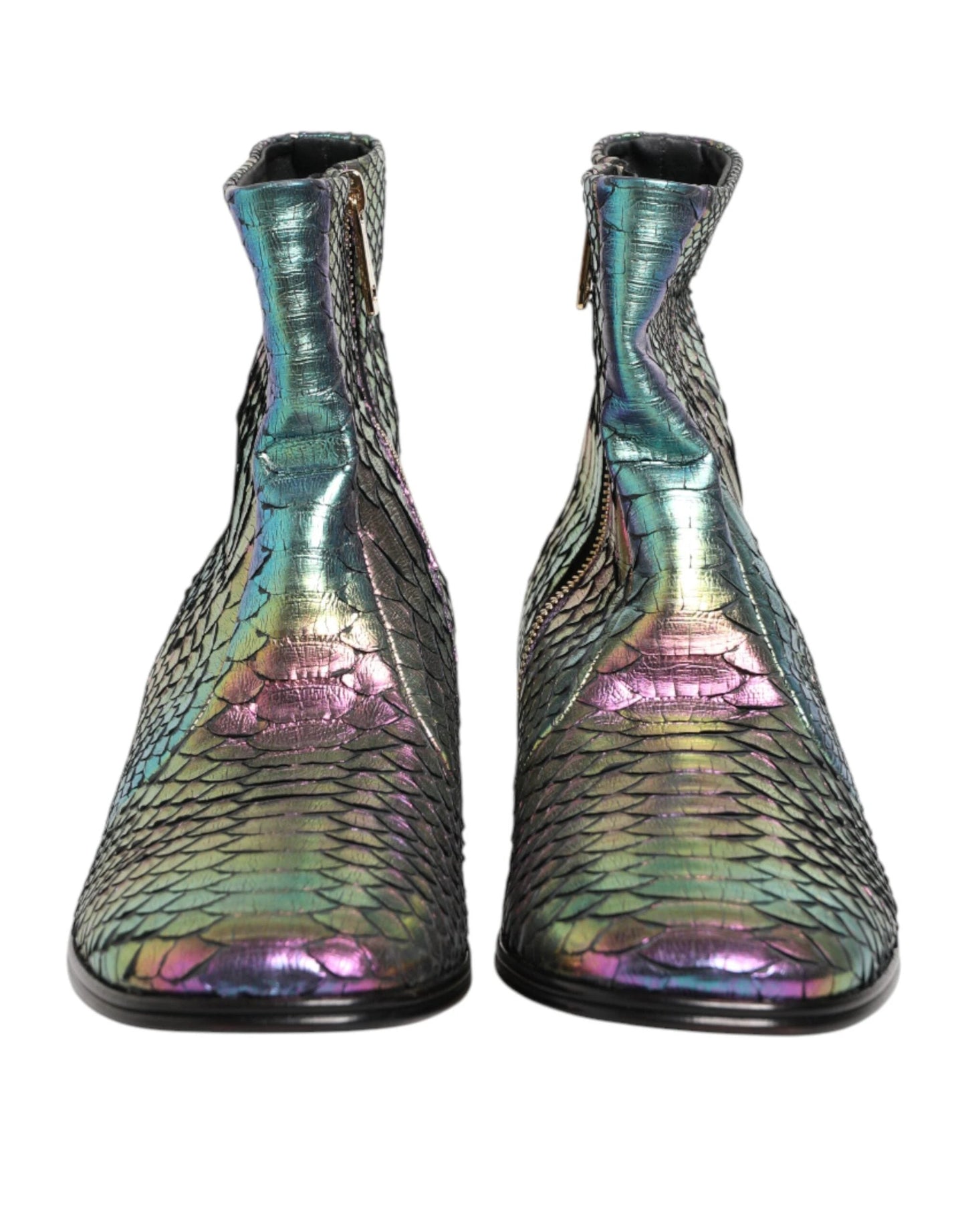 Dolce & Gabbana Multicolor Chelsea Short Ankle Boots Shoes by Dolce & Gabbana