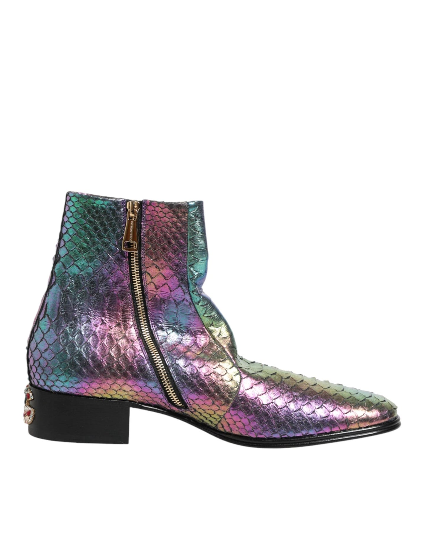 Dolce & Gabbana Multicolor Chelsea Short Ankle Boots Shoes by Dolce & Gabbana