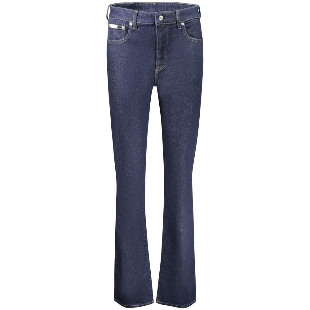 Jean Calvin Klein femme bootcut en coton bleu – CA-41058
