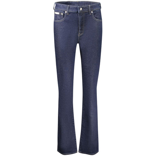 Jean Calvin Klein femme bootcut en coton bleu – CA-41058