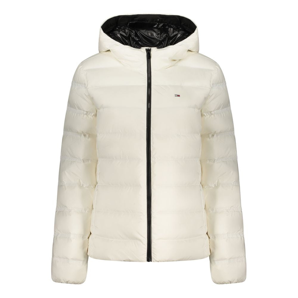 Veste coupe-vent Tommy Hilfiger femme à capuche en polyester blanc – TO-41209