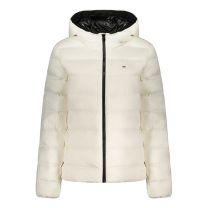 Veste coupe-vent Tommy Hilfiger femme à capuche en polyester blanc – TO-41209