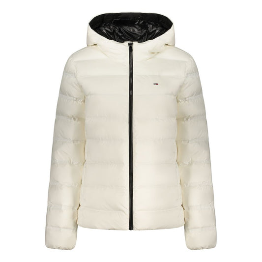 Veste coupe-vent Tommy Hilfiger femme à capuche en polyester blanc – TO-41209