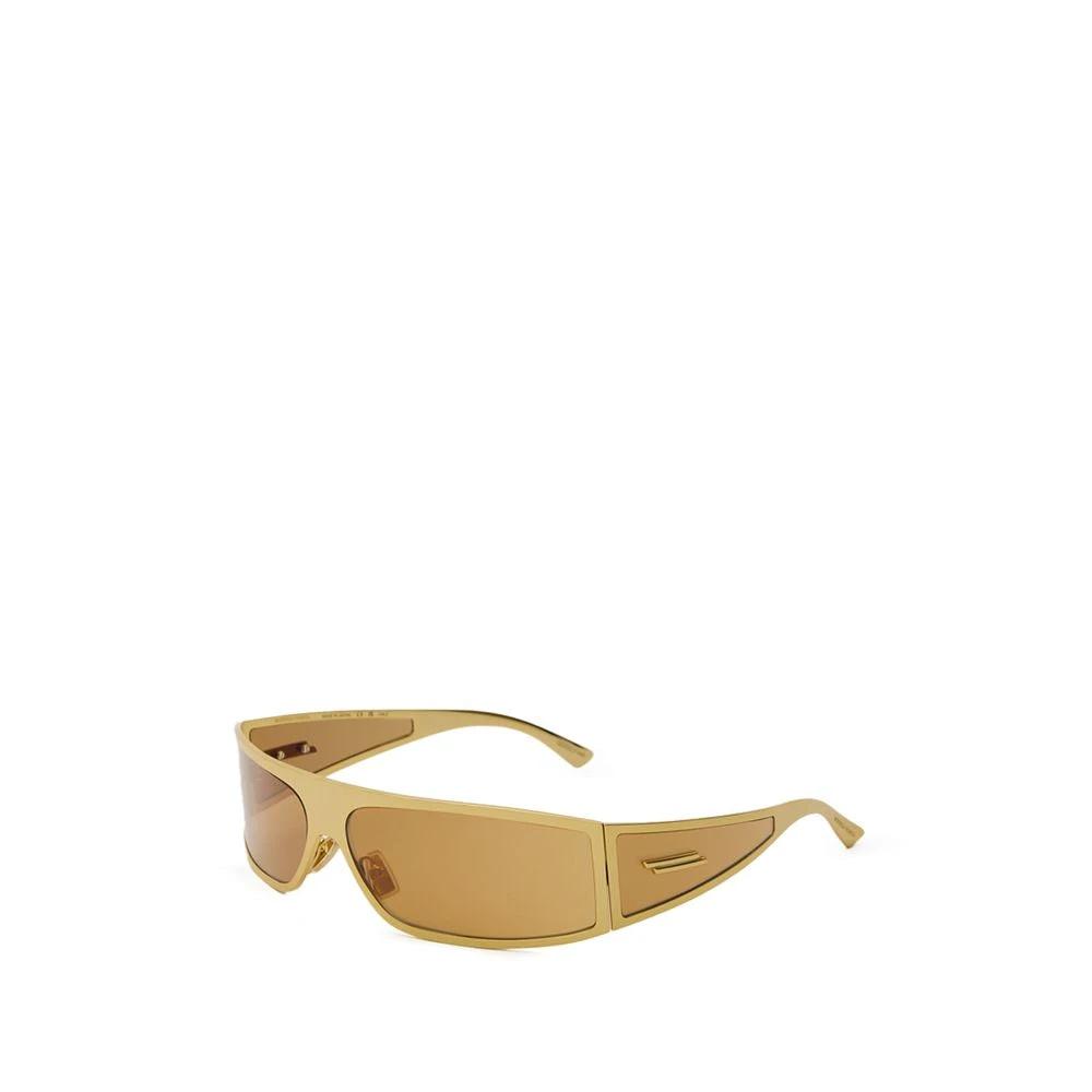 Bottega Veneta Gold Metal Sunglasses by Bottega Veneta