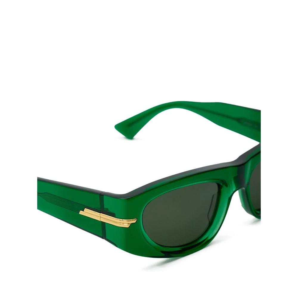 Bottega Veneta Green Acetate Sunglasses by Bottega Veneta