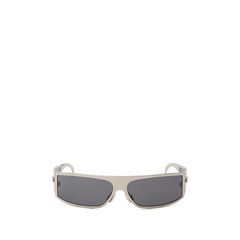 Bottega Veneta Gray Metal Sunglasses by Bottega Veneta